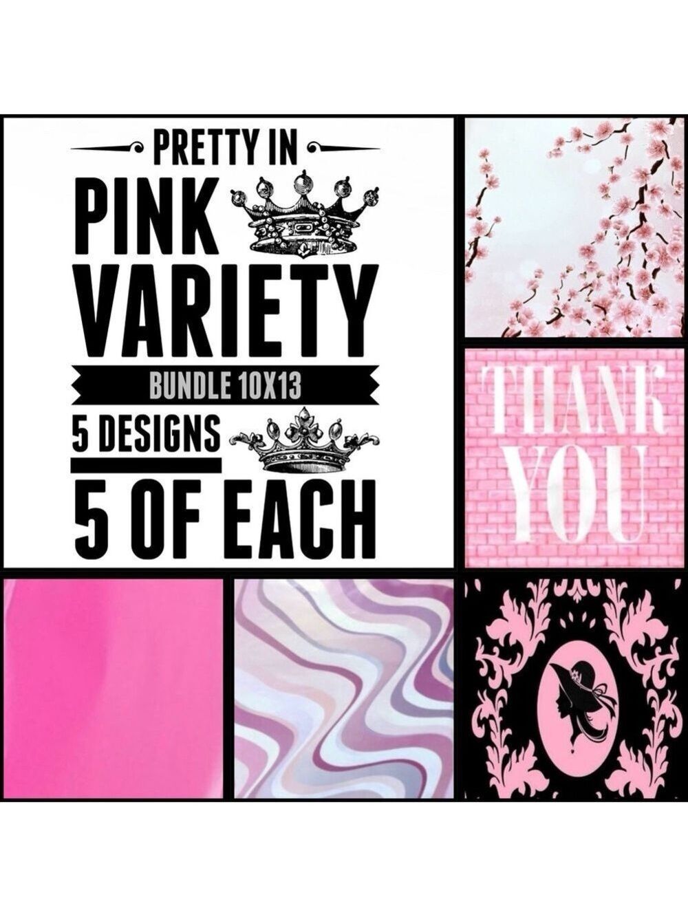 25 10x13 Poly Mailers Pretty in Pink Variety Bundle vintage lady, brick, blossom - Picture 2 of 7
